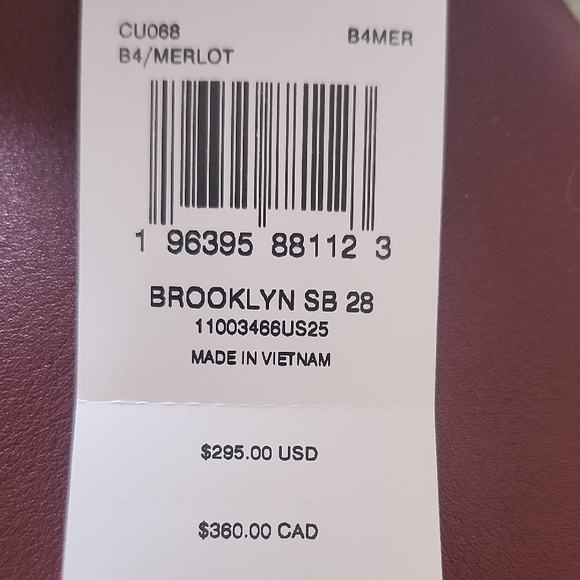 Coach Maroon Leather Shoulder Bag - Picture 2 of 6